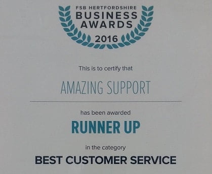 amazing-support-london-it-company-wins-runner-up-best-customer-service-awards